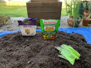 refresh soil and fertilizer bone meal
