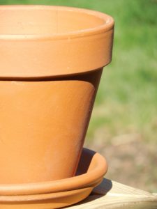 terra cotta garden container